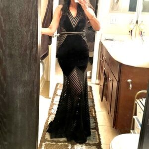 Xscape petite Velvet Mermaid Gown Size 2P